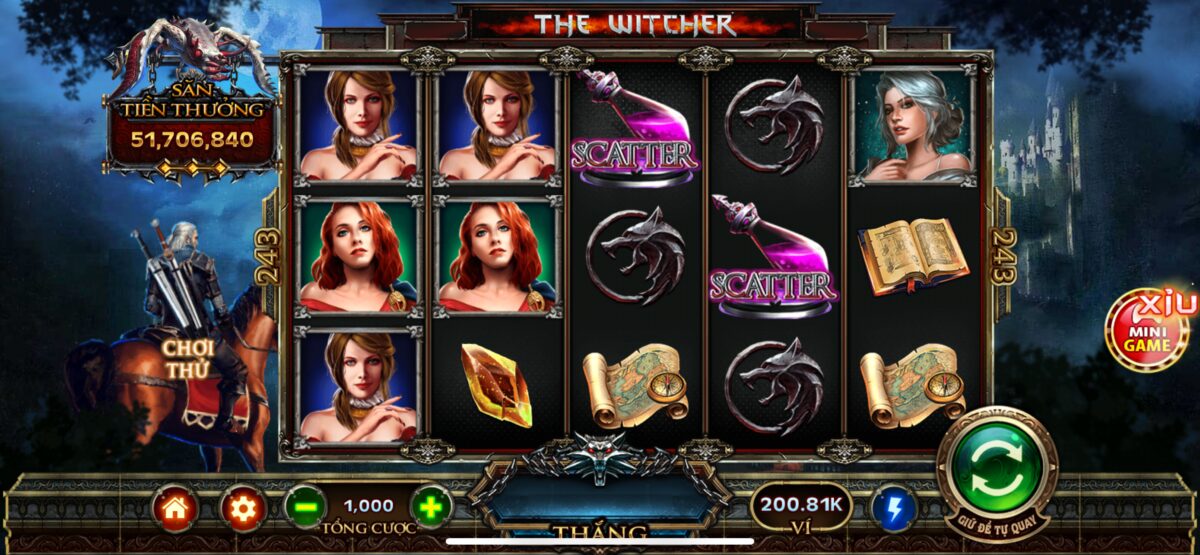 Game nổ hũ The Witcher Hit Club - Thắng Lớn Ngay!