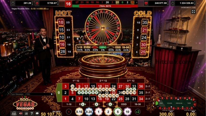 Roulette Live Tại HitClub – Dealer Thật, Bàn European 2.70%